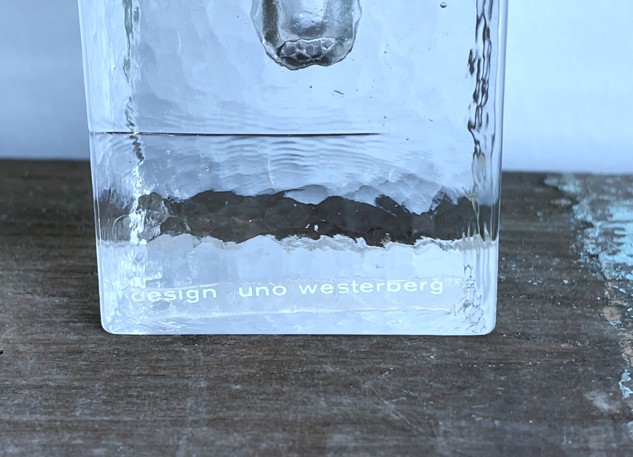 Vintage Design Ijsglas Solifleur Vaasje Uno Westerberg Pukeberg