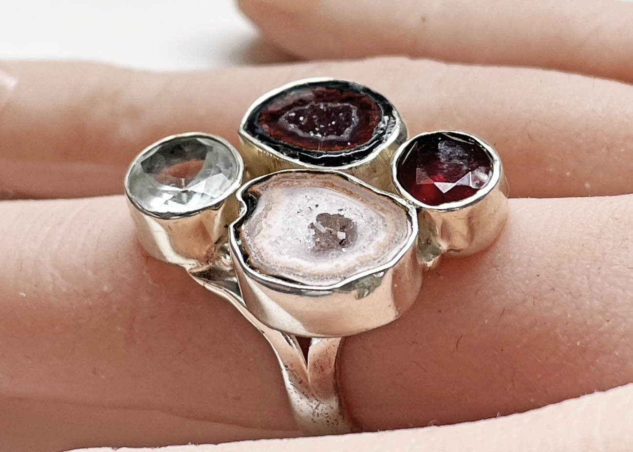 925 agaath geodes ring3
