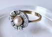 Art deco ring Parel N+O1