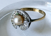 Art deco ring Parel N+O2