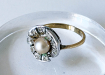 Art deco ring Parel N+O5