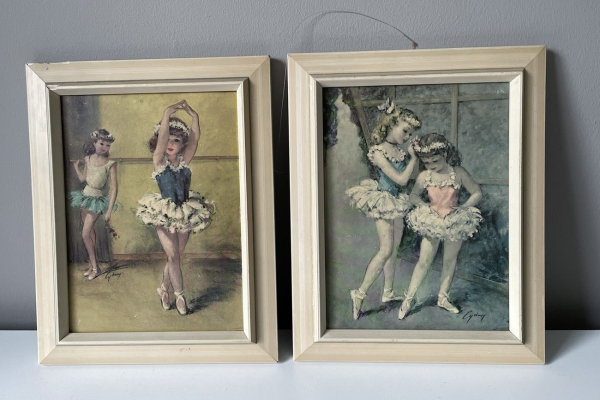 2 Vintage Ballet Prenten, Cydney Grossman