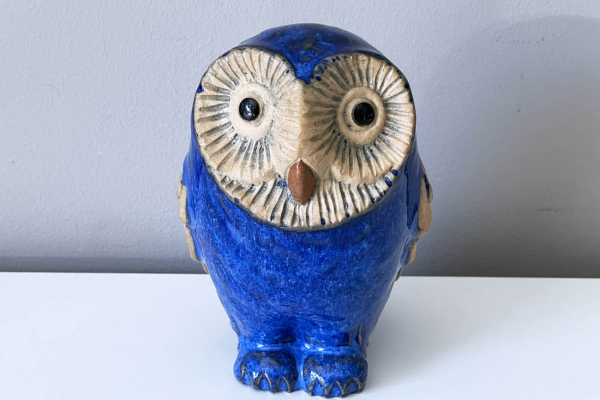 Keramiek Blauwe Uil
