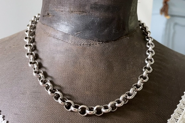 Zilveren Schakelketting (zwaardje 925)