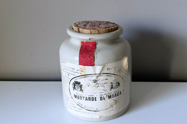 Oude Grès Pot "Moutarde De Meaux