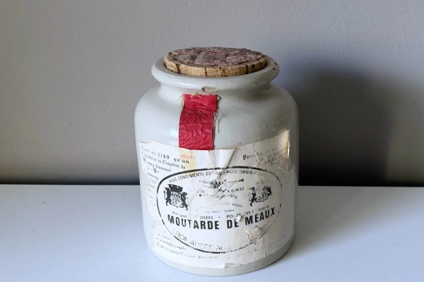 Oude Grès Pot "Moutarde De Meaux