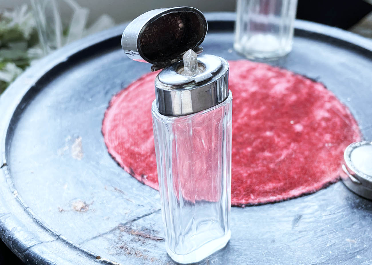 antiek zilveren parfum