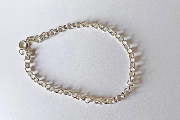 Zilveren Schakel Armbandje