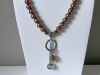 bruine parel zilverkleur ringhanger ketting3