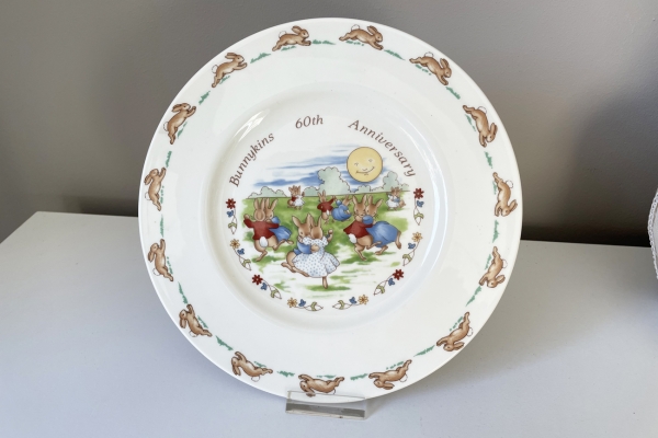 Bunnykins, Royal Doulton, Bord, 60th Anniversary