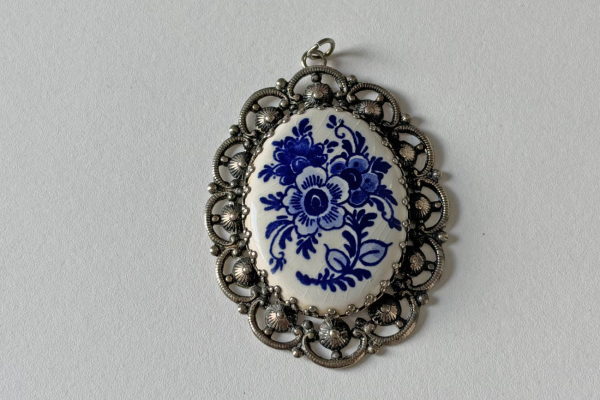 Grote "Delfts Blauw"  Hanger