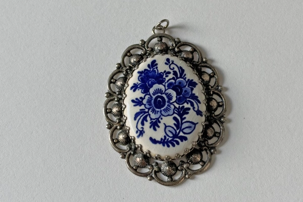 Grote "Delfts Blauw"  Hanger