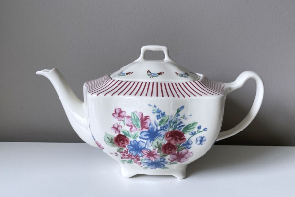 Theepot, Johnson Bros, Farmhouse Chic, Sily Stripe