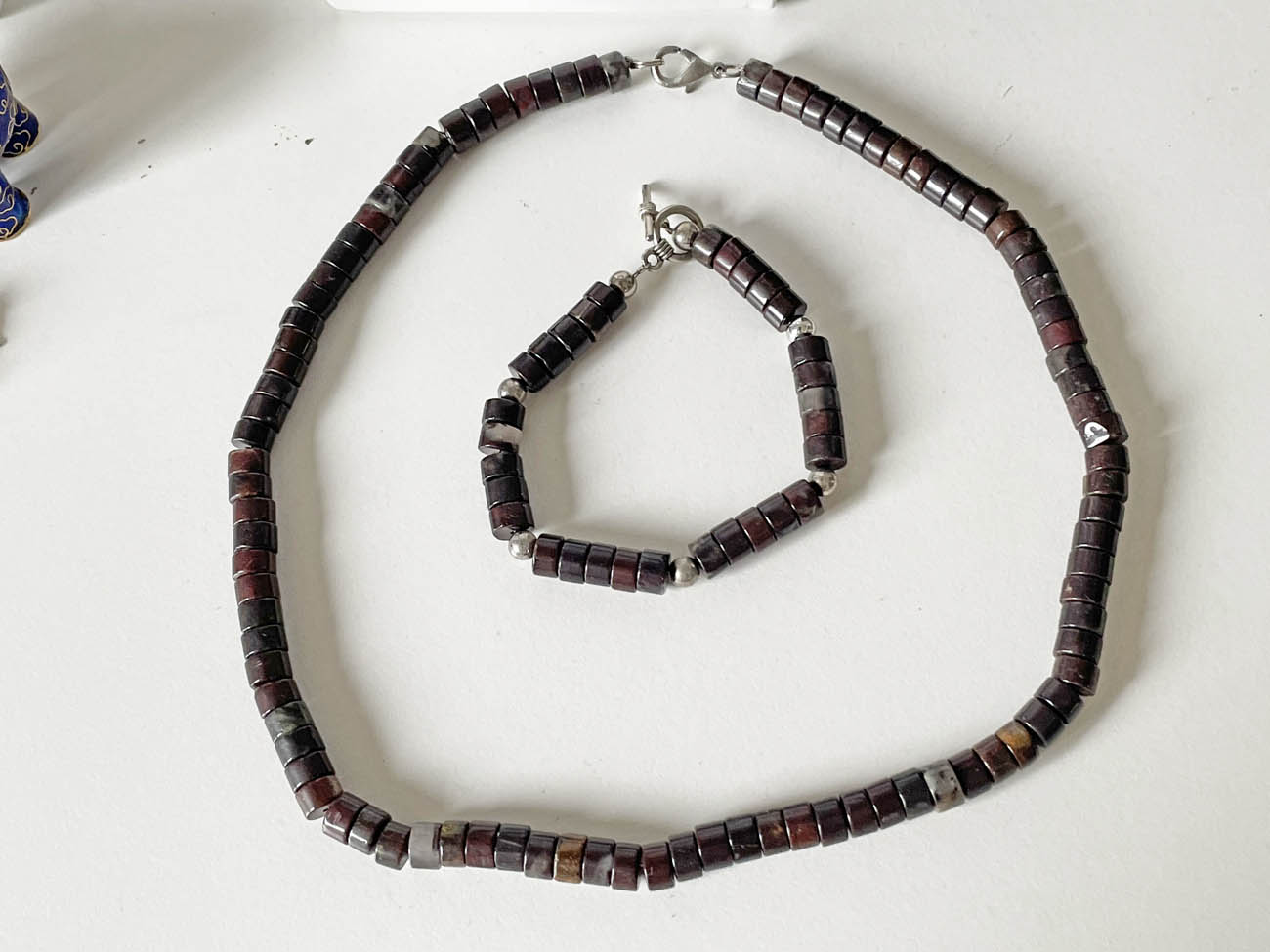 ketting armband cilinderv kalen warmdieprood aardetinten2