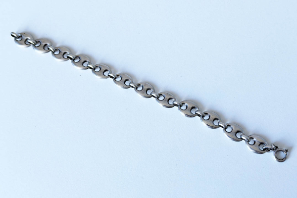Zilveren Armband "Koffieboontjes" 