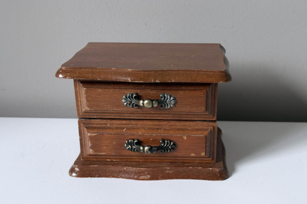 Vintage Laden Kastje / Kistje voor Sieraden