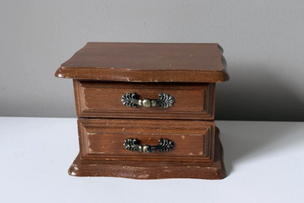 Vintage Laden Kastje / Kistje voor Sieraden