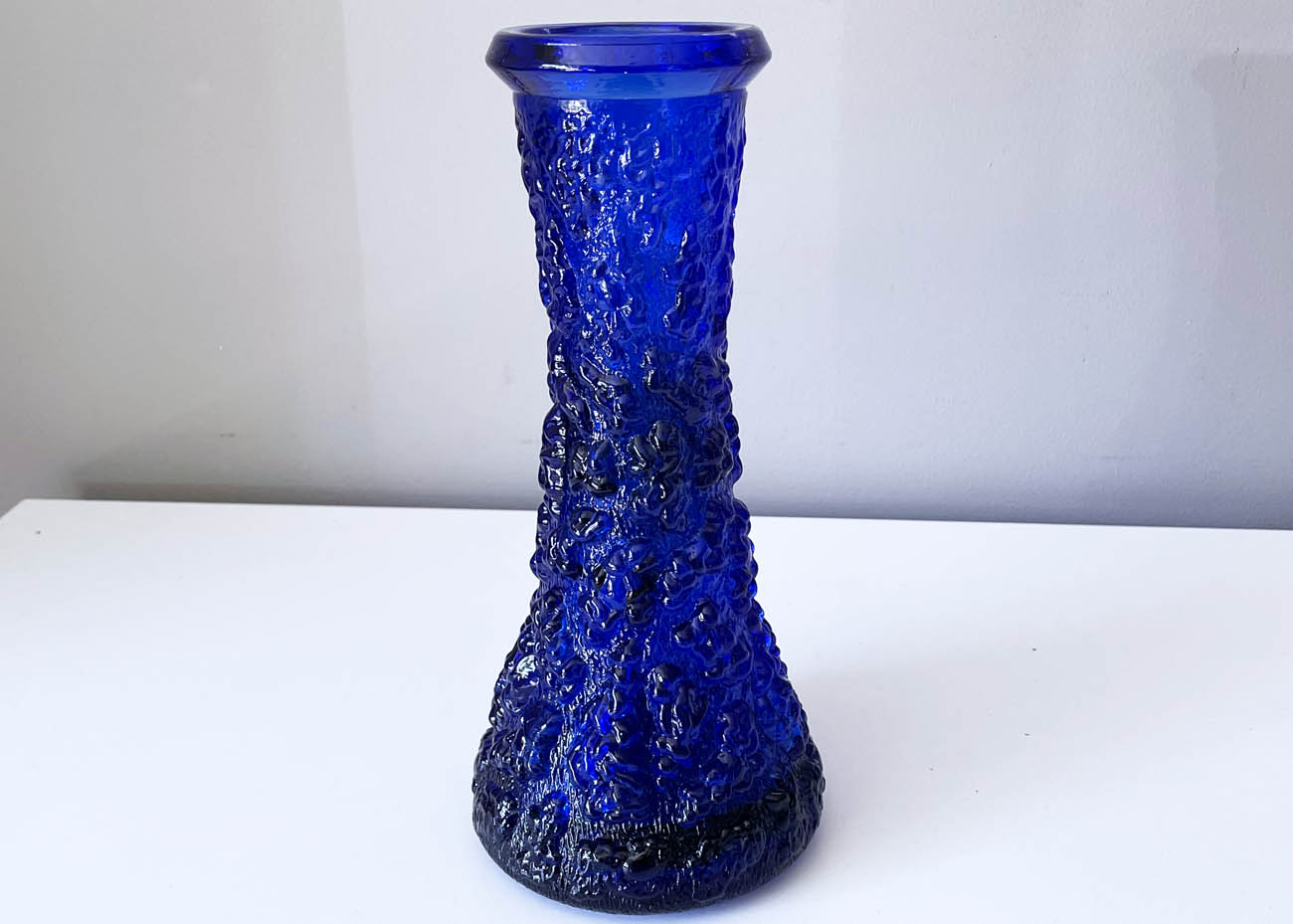 lars hellsten glasbruk blauw vaas1