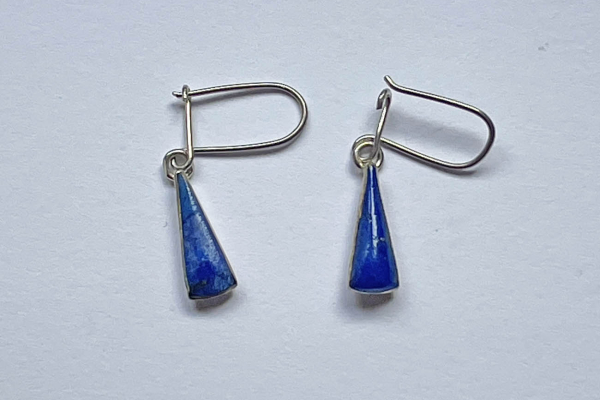 Oorhangertjes met Blauwe Steentjes