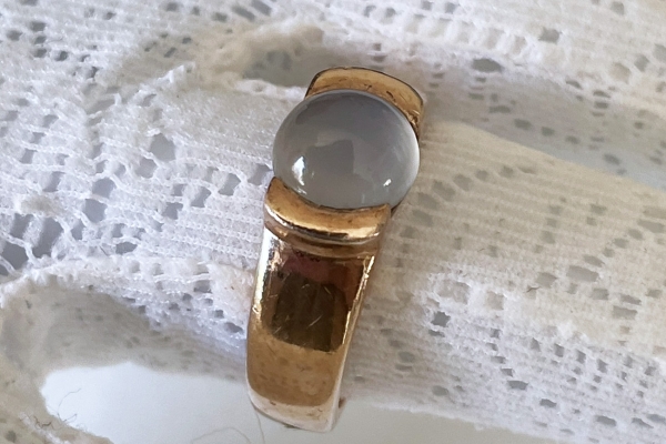 Goudkleurige Zilveren Ring van Ophelia 925