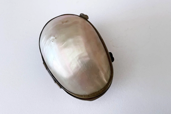 Oud Parelmoer Schelp Sieradendoosje