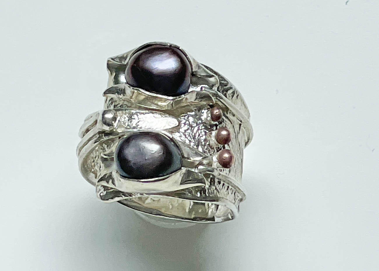 ring paarse parelsRing1
