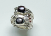ring paarse parelsRing1