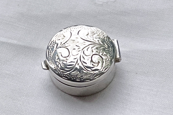 Rond Zilveren 925 Pillendoosje