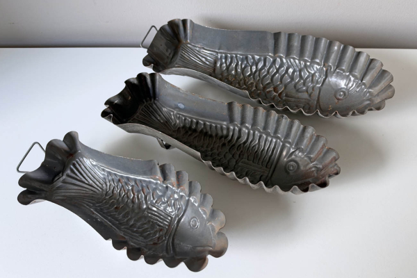 3 Decoratieve Bakvormen "Vissen" 