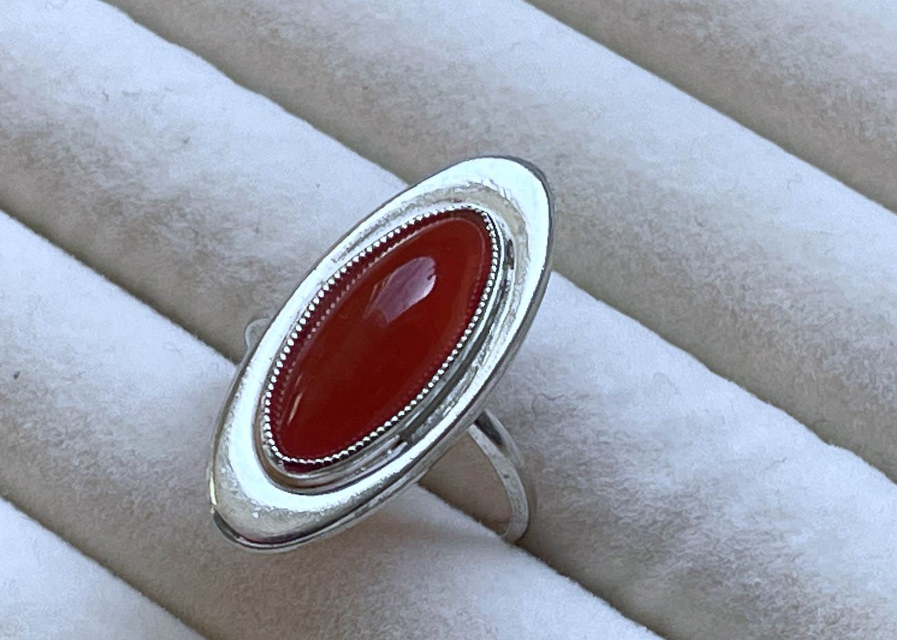 z. ring ovaal koraal2