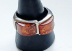 zilver met amber ring 923