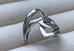 zilver moderne ring 1