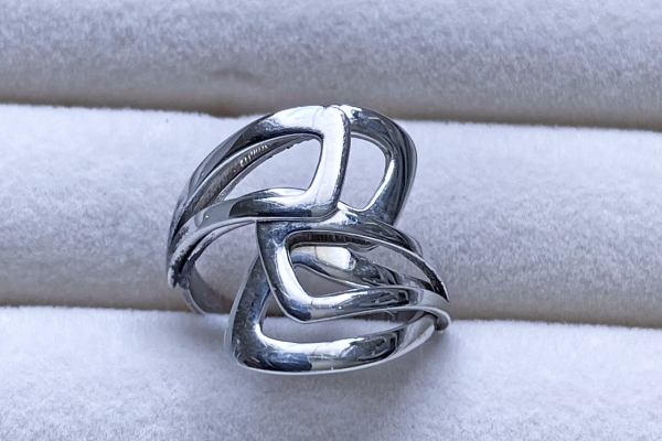 Moderne Zilveren Ring (925)