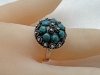 zilver ring knoopjes turkoois1