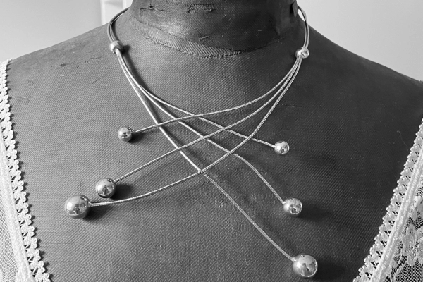 Zilveren Design Collier